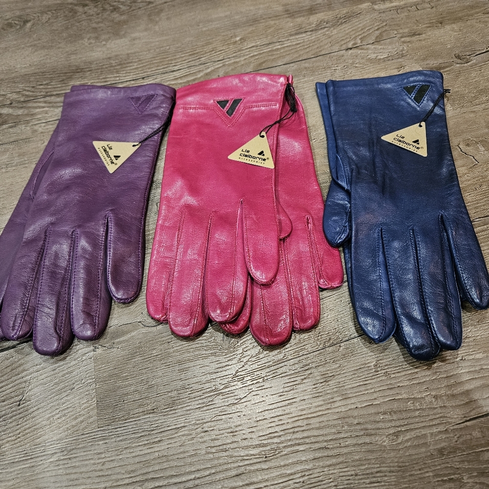 Liz Claiborne Lambskin Leather Gloves